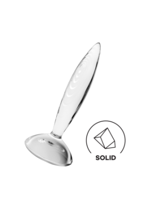 Gode anal en verre borosilicaté massif transparent Sparkling Crystal Satisfyer - CC597830
